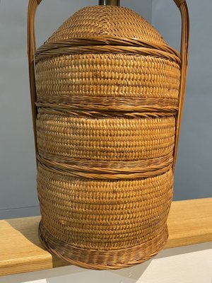 Mid-Century Basket Table Lamp, 1960s-OPE-1765206