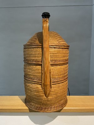 Mid-Century Basket Table Lamp, 1960s-OPE-1765206