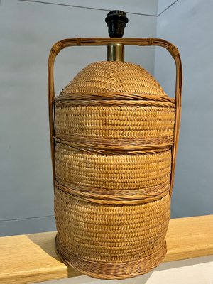 Mid-Century Basket Table Lamp, 1960s-OPE-1765206