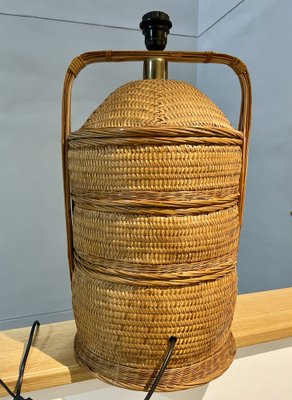 Mid-Century Basket Table Lamp, 1960s-OPE-1765206