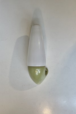 Mid-Century Bathroom Wall Lamp in Porcelain and Opaline Glass by Sigvard Bernadotte, 1960s-LCR-1765600