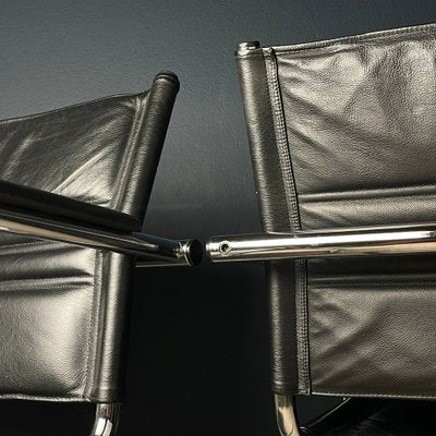 Mid-Century Bauhaus Style Office Chairs by Mart Stam for Stol Kamnik, 1980s, Set of 2-WQC-1740304