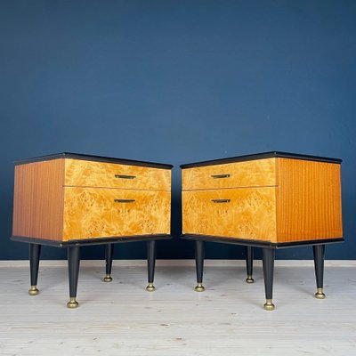 Mid-Century Bedside Tables, Former Yugoslavia, 1970s, Set of 2-WQC-1755138