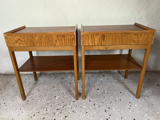 Mid-Century Bedside Tables in Teak, 1960s, Set of 2-IJL-1702275