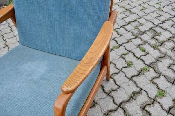 Mid-Century Beech and Ash Armchair from Gustav Bergmann Möbel, 1960s-UF-1382360