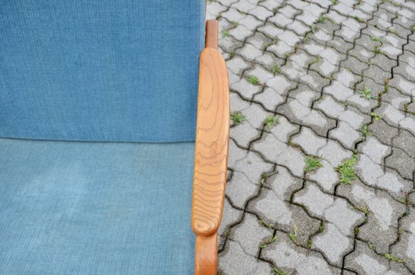 Mid-Century Beech and Ash Armchair from Gustav Bergmann Möbel, 1960s-UF-1382360