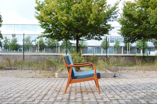 Mid-Century Beech and Ash Armchair from Gustav Bergmann Möbel, 1960s-UF-1382360