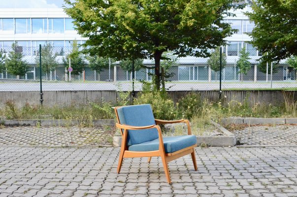 Mid-Century Beech and Ash Armchair from Gustav Bergmann Möbel, 1960s-UF-1382360