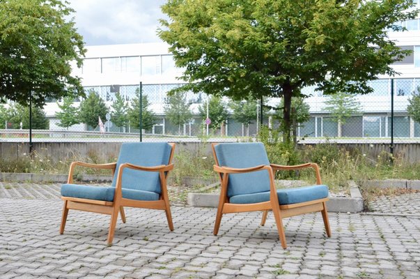 Mid-Century Beech and Ash Armchair from Gustav Bergmann Möbel, 1960s-UF-1382360