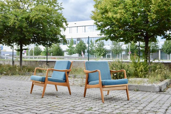 Mid-Century Beech and Ash Armchair from Gustav Bergmann Möbel, 1960s-UF-1382360