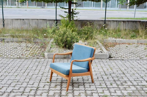 Mid-Century Beech and Ash Armchair from Gustav Bergmann Möbel, 1960s-UF-1382360