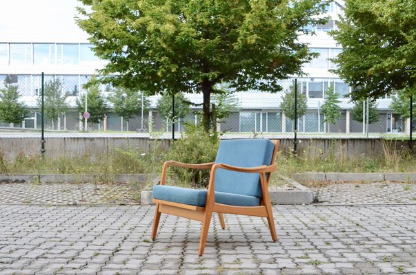 Mid-Century Beech and Ash Armchair from Gustav Bergmann Möbel, 1960s-UF-1382360