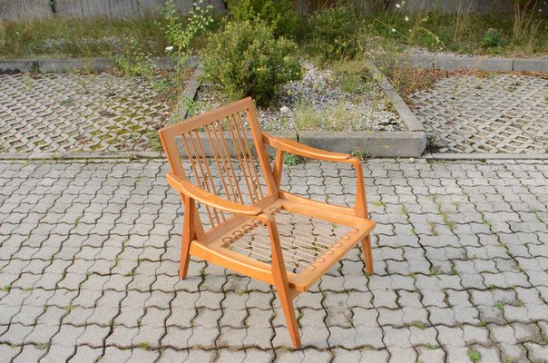 Mid-Century Beech and Ash Armchair from Gustav Bergmann Möbel, 1960s-UF-1382360