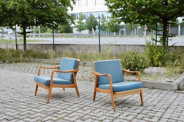 Mid-Century Beech and Ash Armchair from Gustav Bergmann Möbel, 1960s-UF-1382360