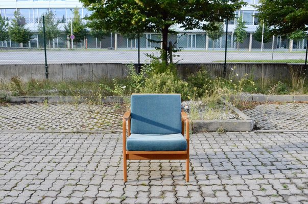 Mid-Century Beech and Ash Armchair from Gustav Bergmann Möbel, 1960s-UF-1382360