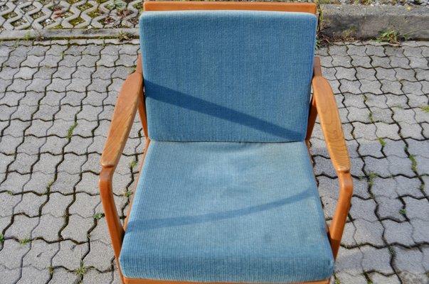 Mid-Century Beech and Ash Armchair from Gustav Bergmann Möbel, 1960s-UF-1382360