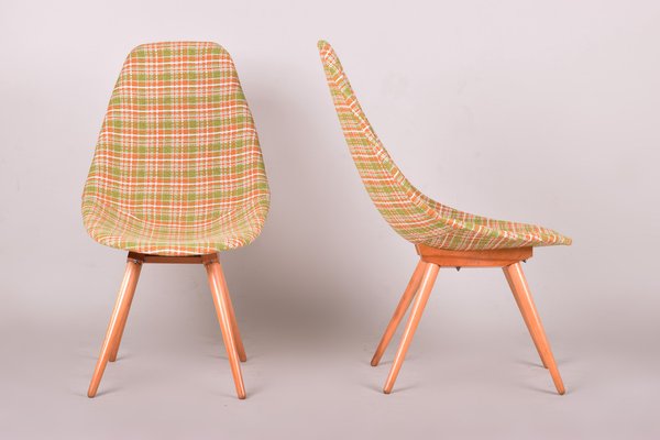 Mid-Century Beech Armchairs, 1950s, Set of 2-WHY-1780479