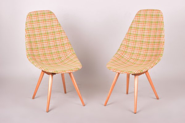 Mid-Century Beech Armchairs, 1950s, Set of 2-WHY-1780479