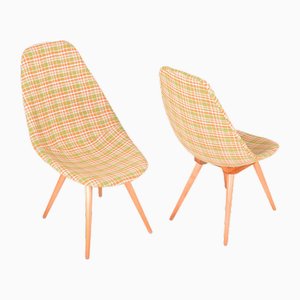 Mid-Century Beech Armchairs, 1950s, Set of 2-WHY-1780479