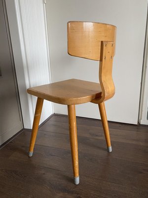 Mid-Century Beech Desk Chair, 1950s-DE-746101