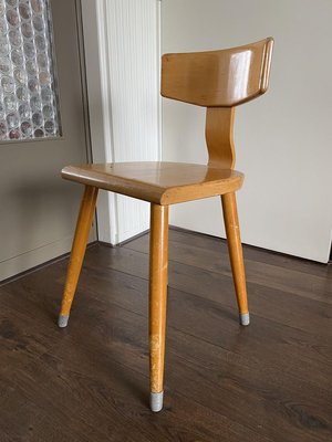 Mid-Century Beech Desk Chair, 1950s-DE-746101