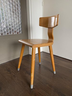 Mid-Century Beech Desk Chair, 1950s-DE-746101