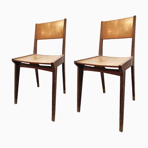 Mid-Century Beech Desk Chairs, Set of 2-TIT-628206