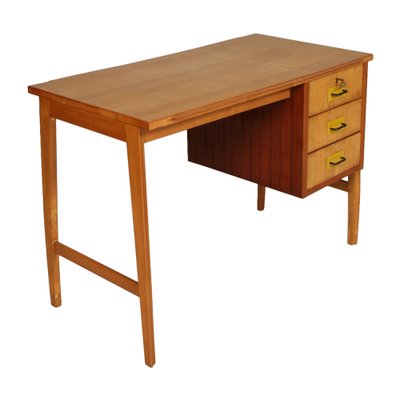 Mid-Century Beech & Maple Desk in Carlo De Carli Style-NJV-1311148