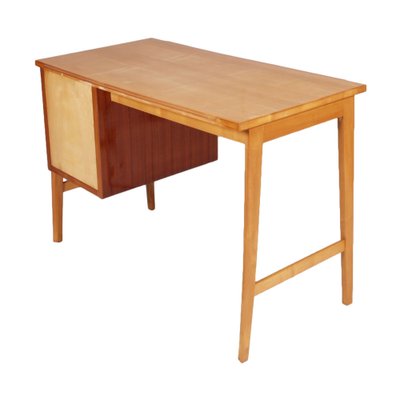 Mid-Century Beech & Maple Desk in Carlo De Carli Style-NJV-1311148