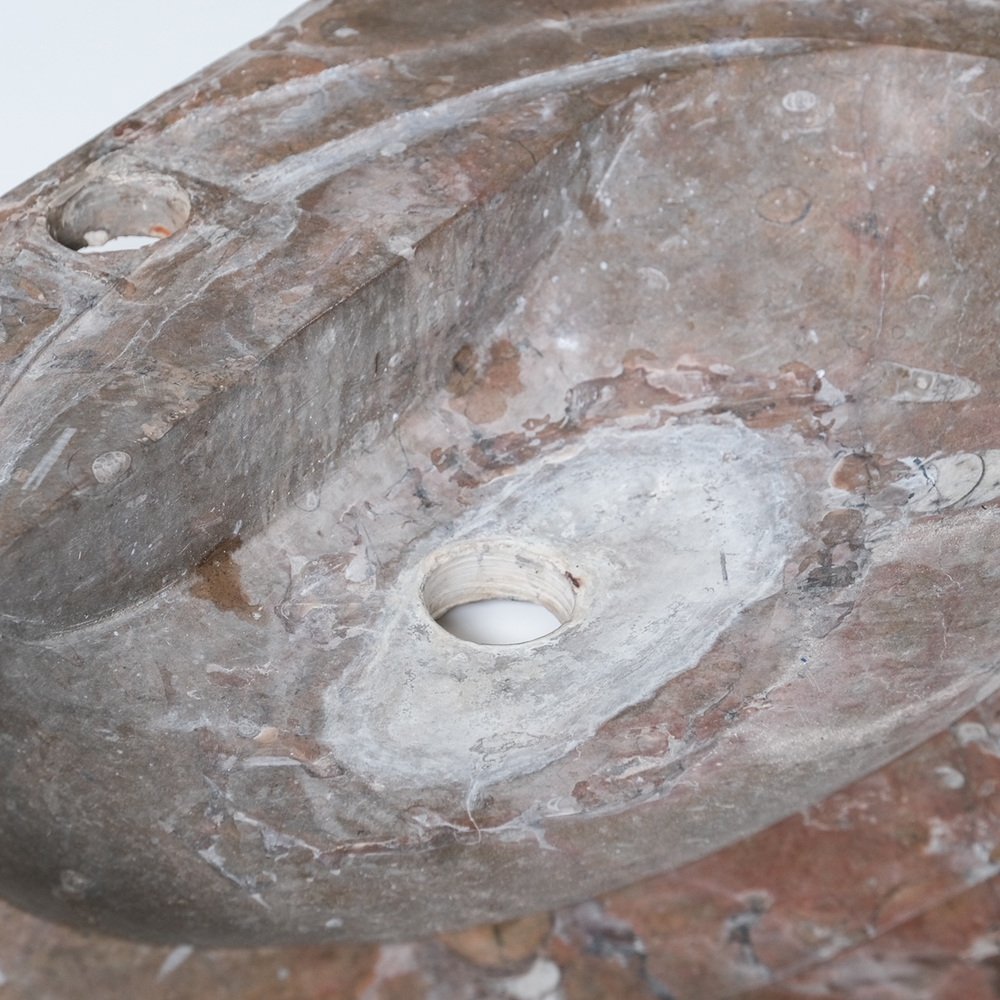 Mid-Century Belgian Ammonite Stone Sink