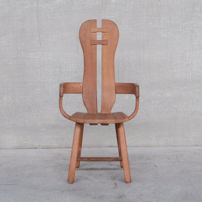 Mid-Century Belgian Brutalist Oak Armchair by De Puydt-JRP-1173152