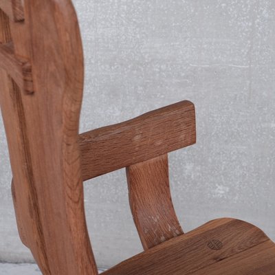 Mid-Century Belgian Brutalist Oak Armchair by De Puydt-JRP-1173152