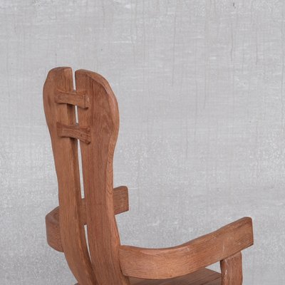 Mid-Century Belgian Brutalist Oak Armchair by De Puydt-JRP-1173152