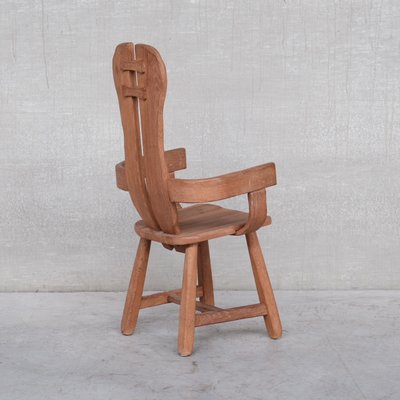 Mid-Century Belgian Brutalist Oak Armchair by De Puydt-JRP-1173152