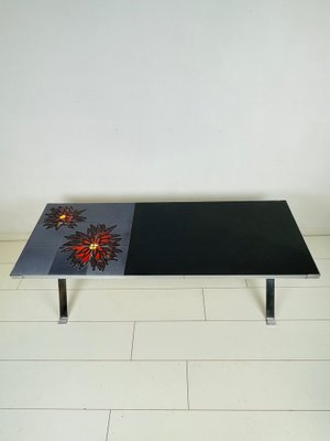 Mid-Century Belgian Ceramic Tile Adri Coffee Table from Belarti, 1960s-WQJ-1275287