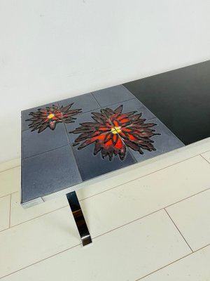 Mid-Century Belgian Ceramic Tile Adri Coffee Table from Belarti, 1960s-WQJ-1275287