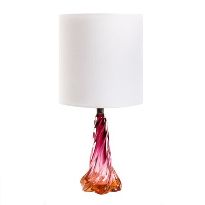 Mid-Century Belgian Crystal Table Lamp from Val Saint Lambert, 1950s-FSD-605626