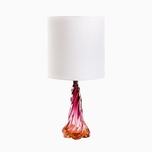 Mid-Century Belgian Crystal Table Lamp from Val Saint Lambert, 1950s-FSD-605626