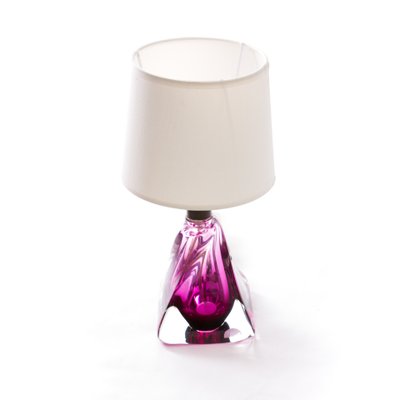 Mid-Century Belgian Crystal Table Lamp from Val Saint Lambert, 1960s-FSD-605625