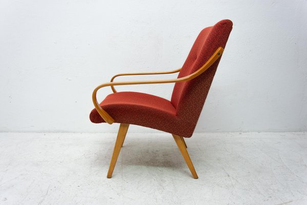 Mid-Century Bentwood Armchairs by Jaroslav Smidek for Thonet, 1960s, Set of 2-HXT-778463