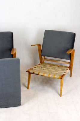 Mid-Century Bentwood Armchairs from Drevozpracujici Druzstvo, 1962, Set of 2-WVS-1138321