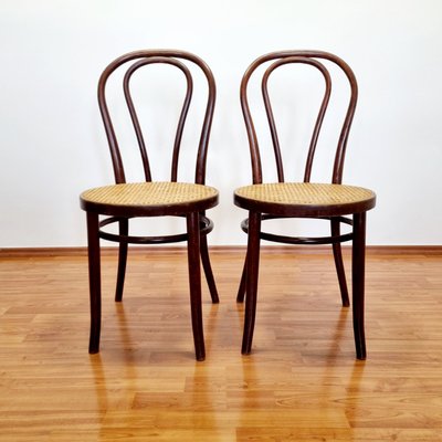 Mid-Century Bentwood Bistro or Dining Chairs, Italy, 1960s, Set of 2-PUG-2022931