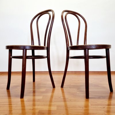 Mid-Century Bentwood Bistro or Dining Chairs, Italy, 1960s, Set of 2-PUG-2022931