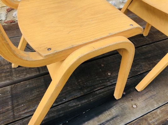 Mid-Century Bentwood Children Chairs, Set of 2-OJT-1176665