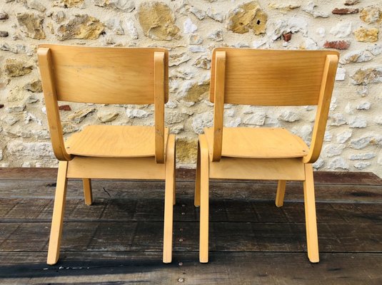 Mid-Century Bentwood Children Chairs, Set of 2-OJT-1176665