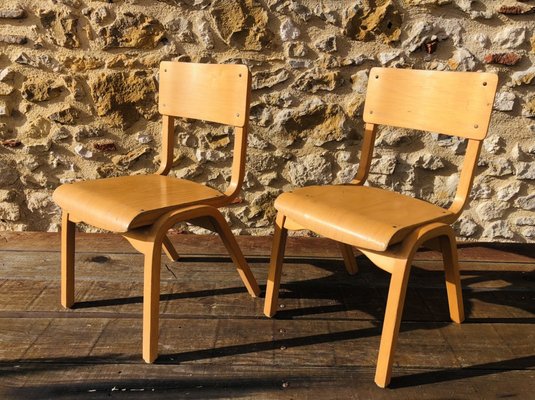 Mid-Century Bentwood Children Chairs, Set of 2-OJT-1176665