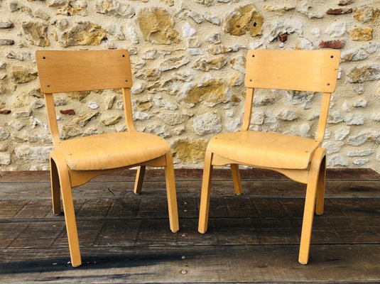 Mid-Century Bentwood Children Chairs, Set of 2-OJT-1176665