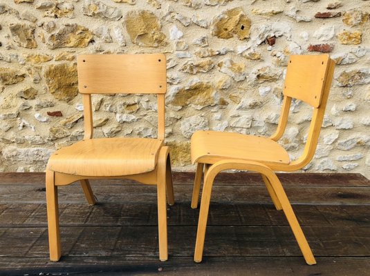 Mid-Century Bentwood Children Chairs, Set of 2-OJT-1176665