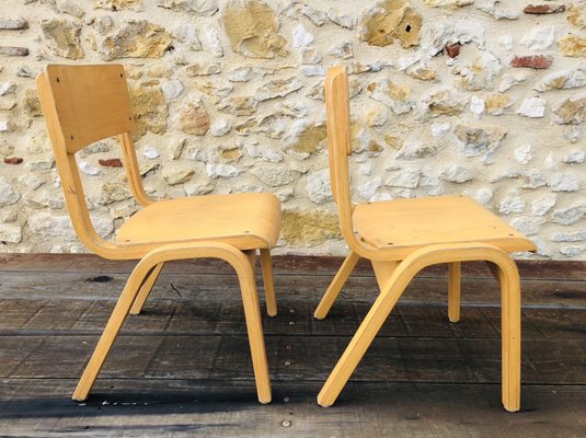 Mid-Century Bentwood Children Chairs, Set of 2-OJT-1176665