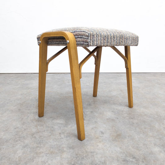 Mid-Century Bentwood Stool by Ludvík Volák for Dřevopodnik Holešov, 1960s